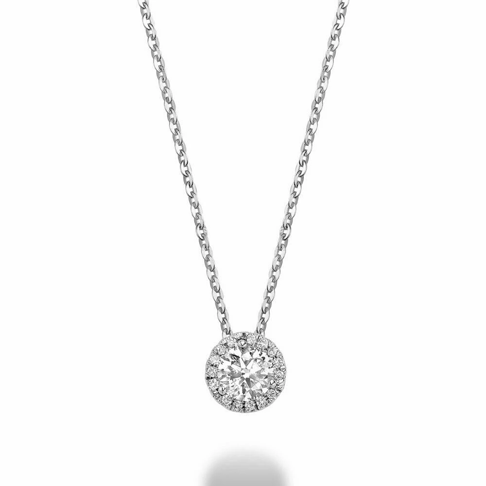 Martini Cup Diamond Halo Pendant CTDI Gold