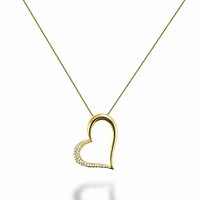 Diamond Heart Pendant 0.15CTDI Yellow Gold