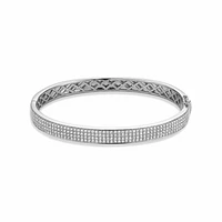 Micro Pave Bangle Bracelet 1.50CTDL Gold