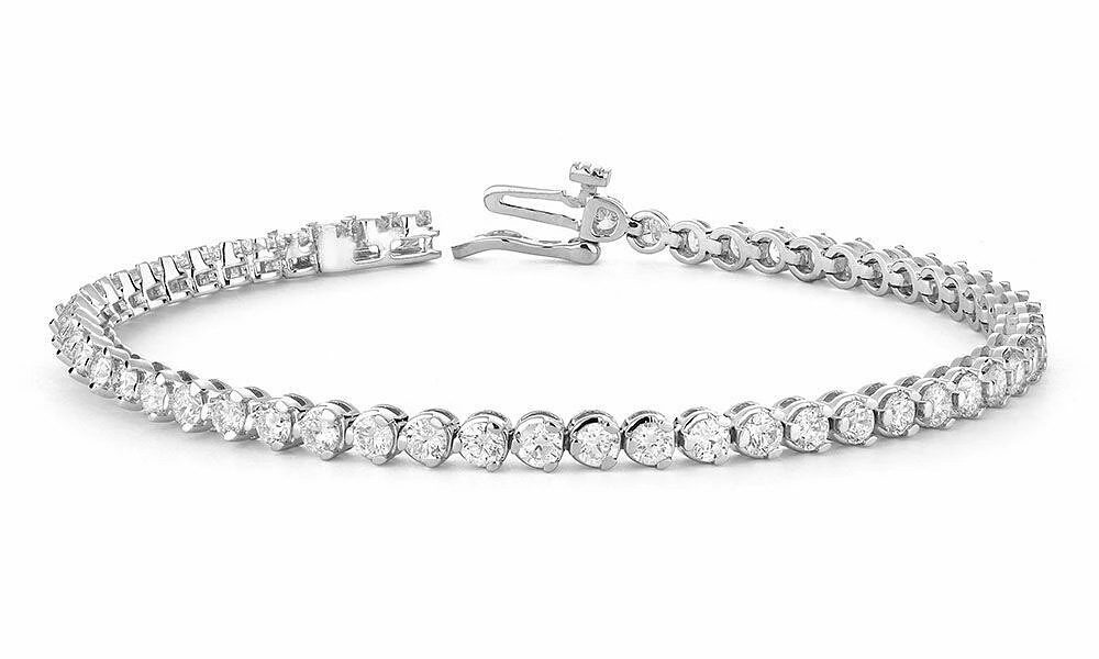 Round Diamond Tennis Bracelet 1.00CTDI White Gold