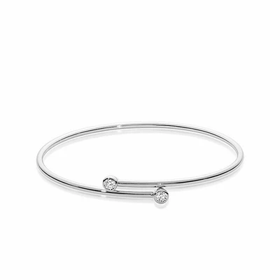 Diamond Hoop Bangle 0.25CTDI Gold