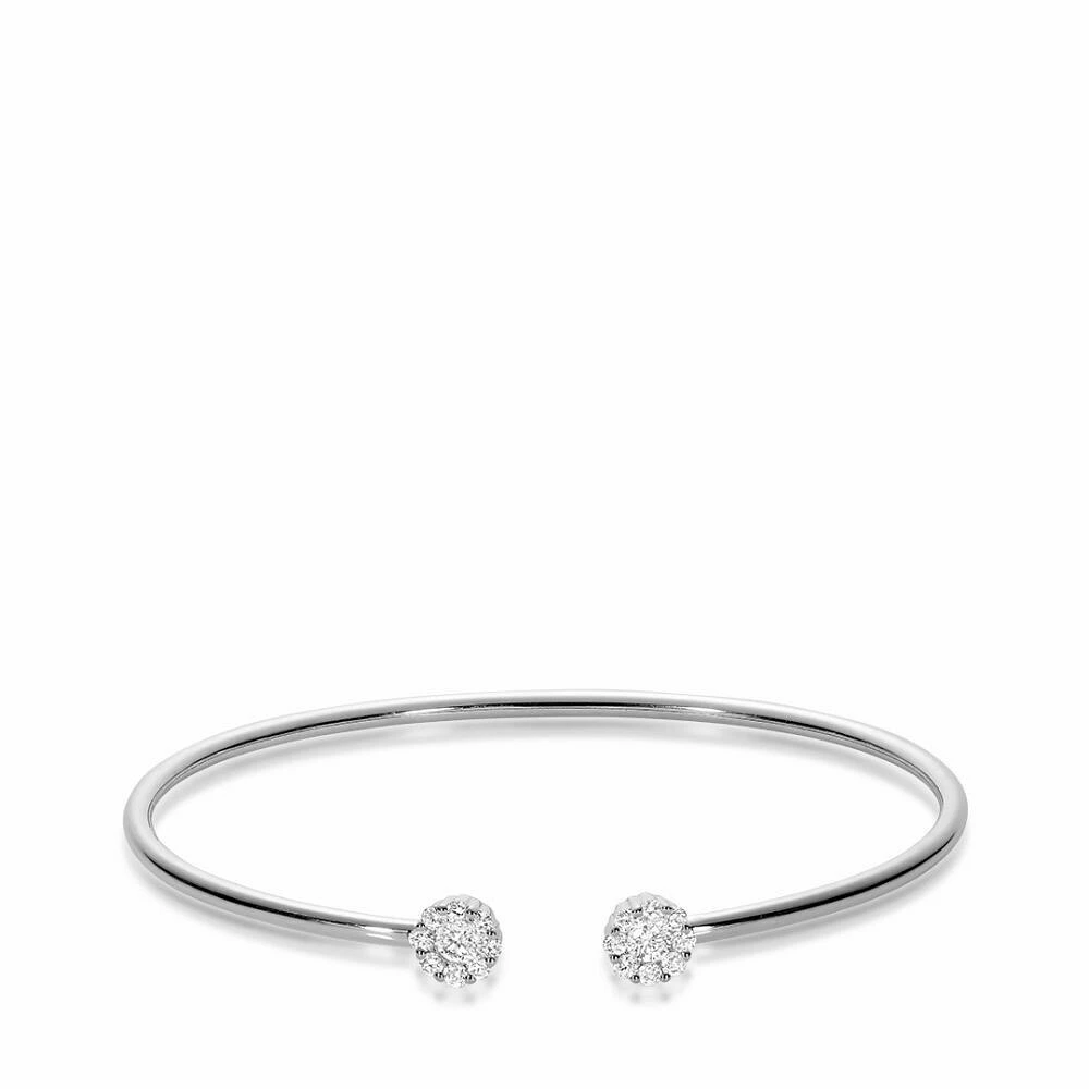 Cluster Diamond Bangle 0.50CTDI Gold