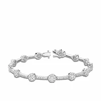 Cluster Link Diamond Tennis Bracelet 2.50CTDI Gold