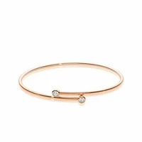 Diamond Hoop Bangle 0.25CTDI Rose Gold