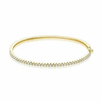 Semi Eternity Diamond Bangle 0.50CTDI Yellow Gold