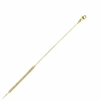 Diamond Bar Bracelet 0.15CTDI Yellow Gold
