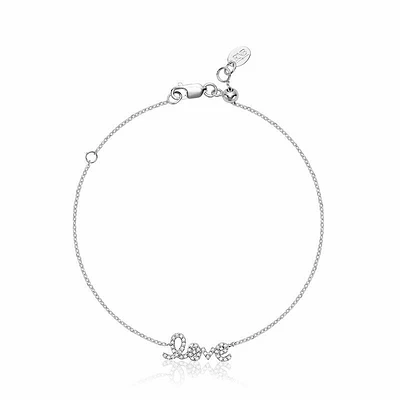 Mini "Love" Diamond Bracelet 0.11CTDI Gold