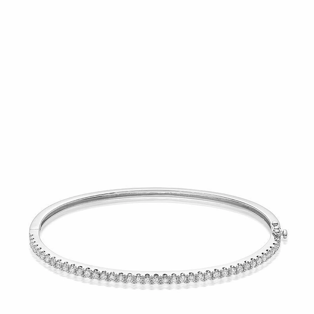 Semi Eternity Diamond Bangle 0.35CTDI Gold