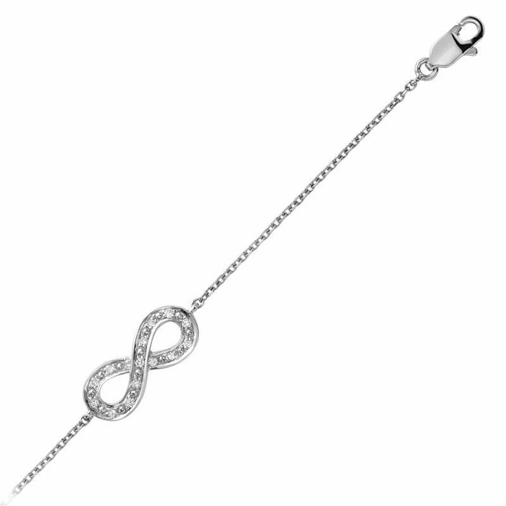 Infinity Diamond Bracelet 0.06CTDI Gold