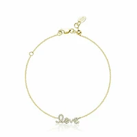 Mini "Love" Diamond Bracelet 0.11CTDI Gold