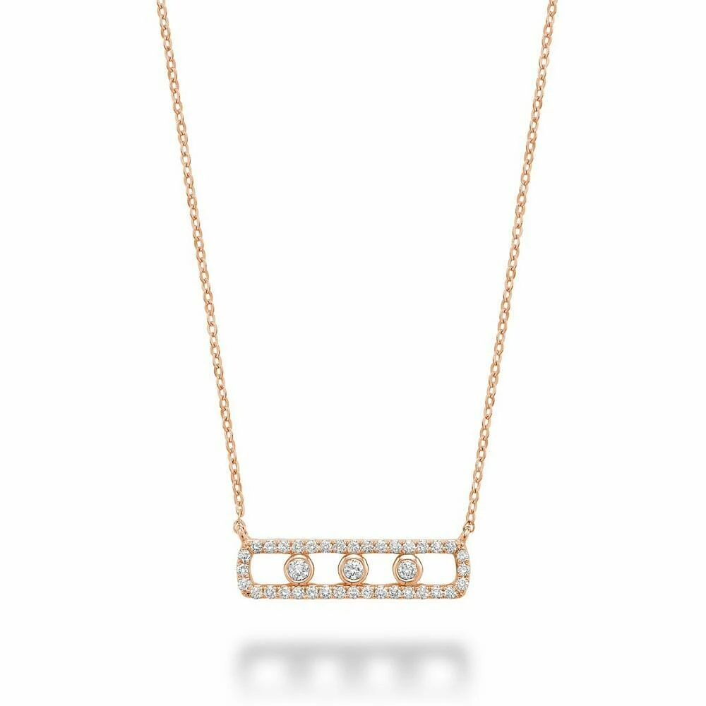 Fashion Diamond Necklace 0.25CTDI Rose Gold