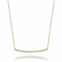 Bar Diamond Necklace 0.25CTDI Rose Gold