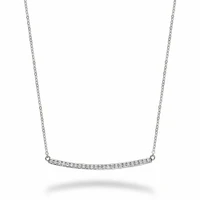 Bar Diamond Necklace 0.25CTDI White Gold