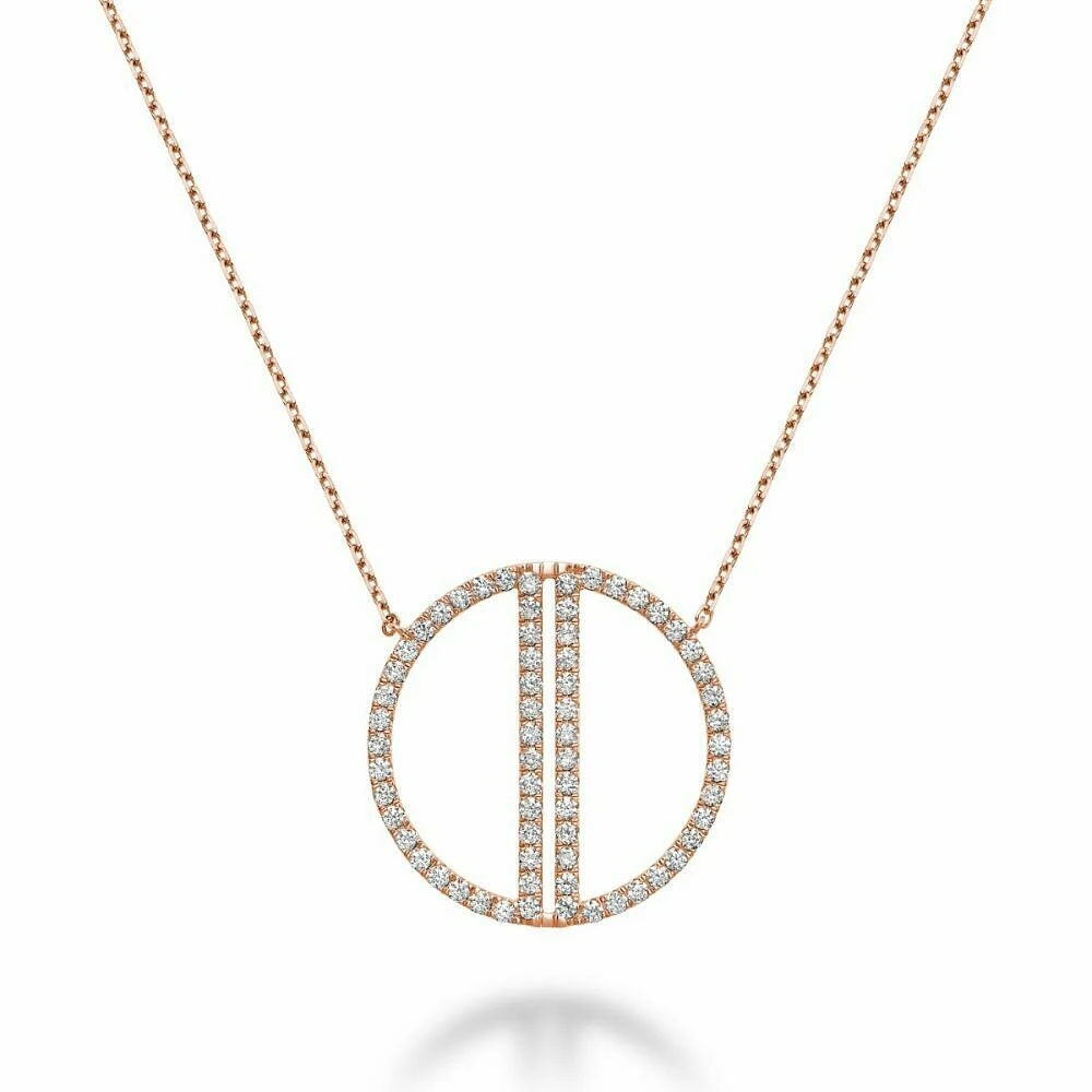 Fashion Diamond Necklace 1.00CTDI Rose Gold