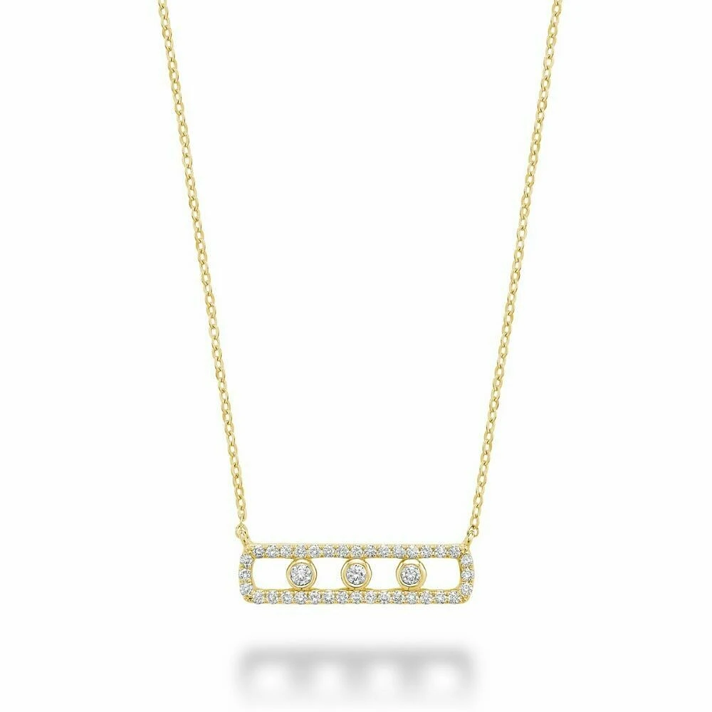 Fashion Diamond Necklace 0.25CTDI Yellow Gold