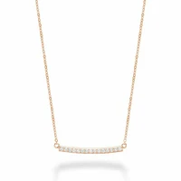 Bar Diamond Necklace 0.15CTDI Rose Gold