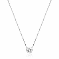 Bezel Diamond Necklace 0.15CTDI Gold