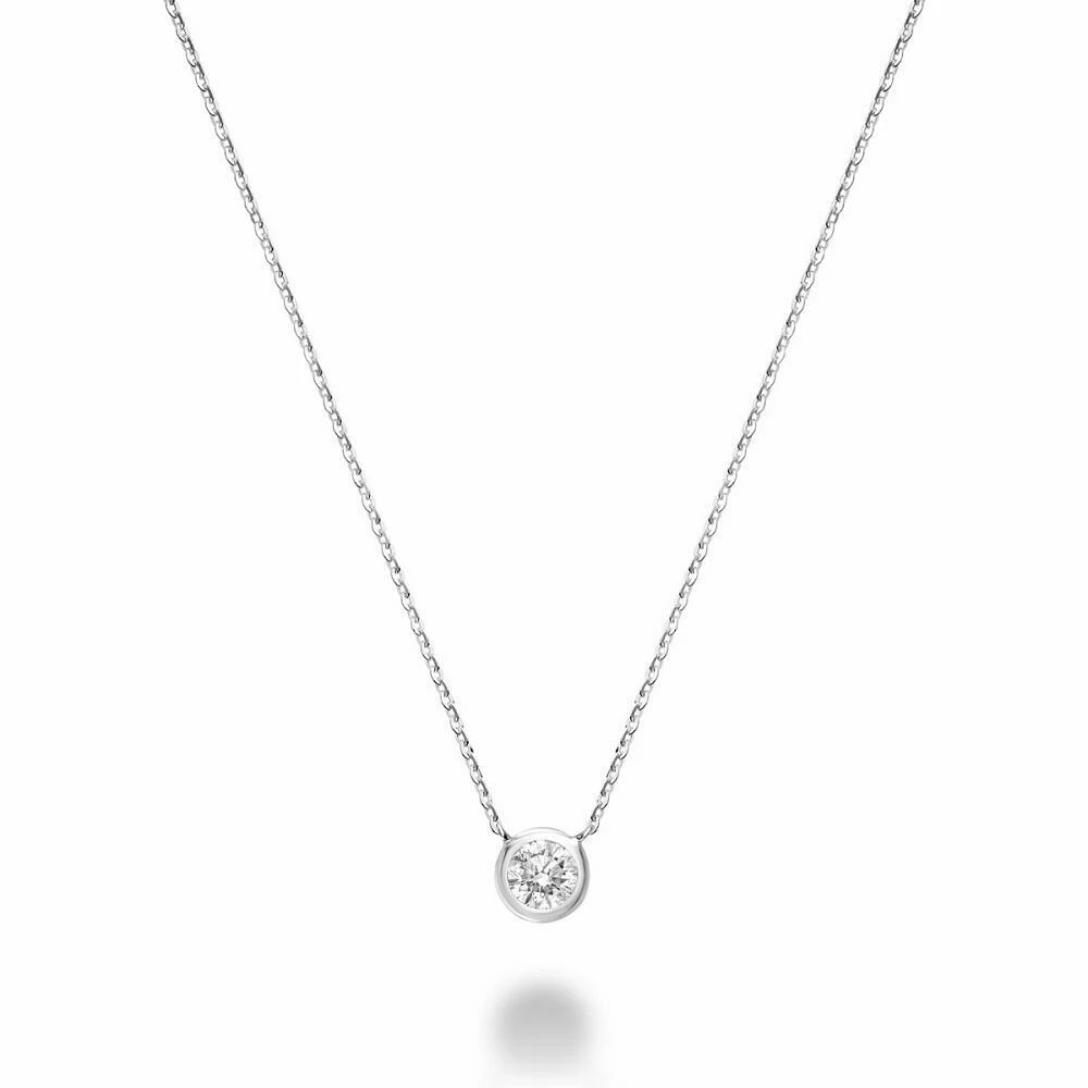 Bezel Diamond Necklace 0.25CTDI Gold