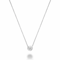 Bezel Diamond Necklace 0.25CTDI Gold