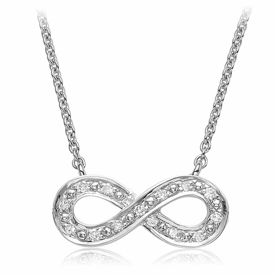 Infinity Diamond Necklace 0.06CTDI Gold