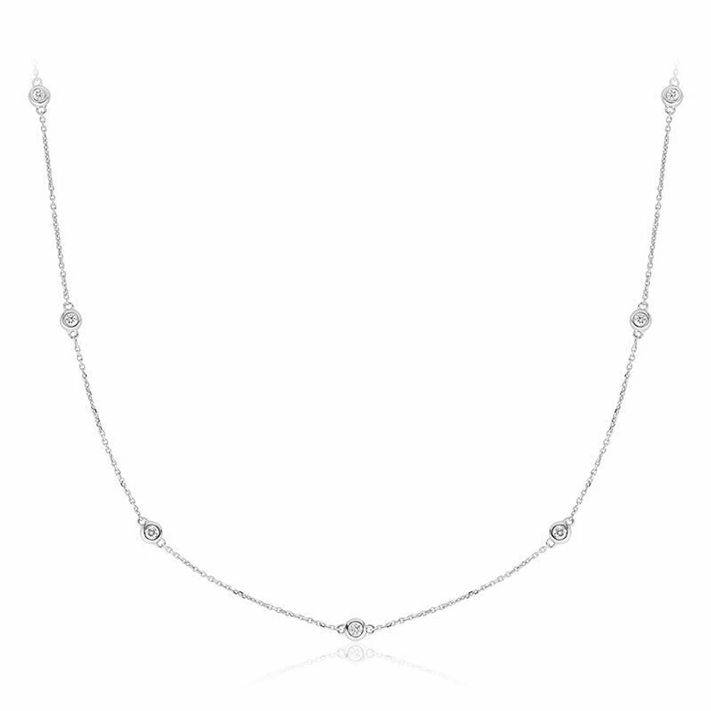 Diamond by the Yard Necklace 0.25CTDI Gold