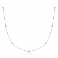 Diamond by the Yard Necklace 0.25CTDI Gold