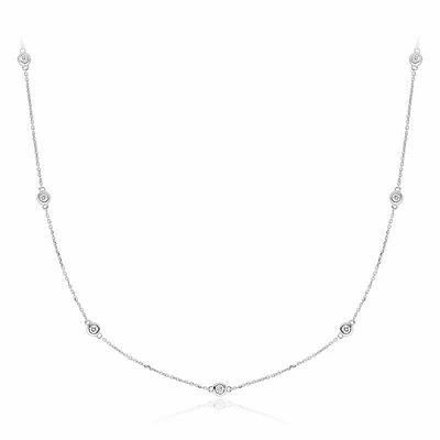 Diamond by the Yard Necklace 0.50CTDI Gold