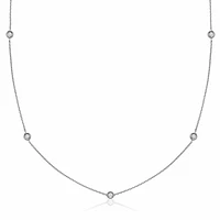 Bezel Diamond by the Yard Necklace 0.25CTDI Gold