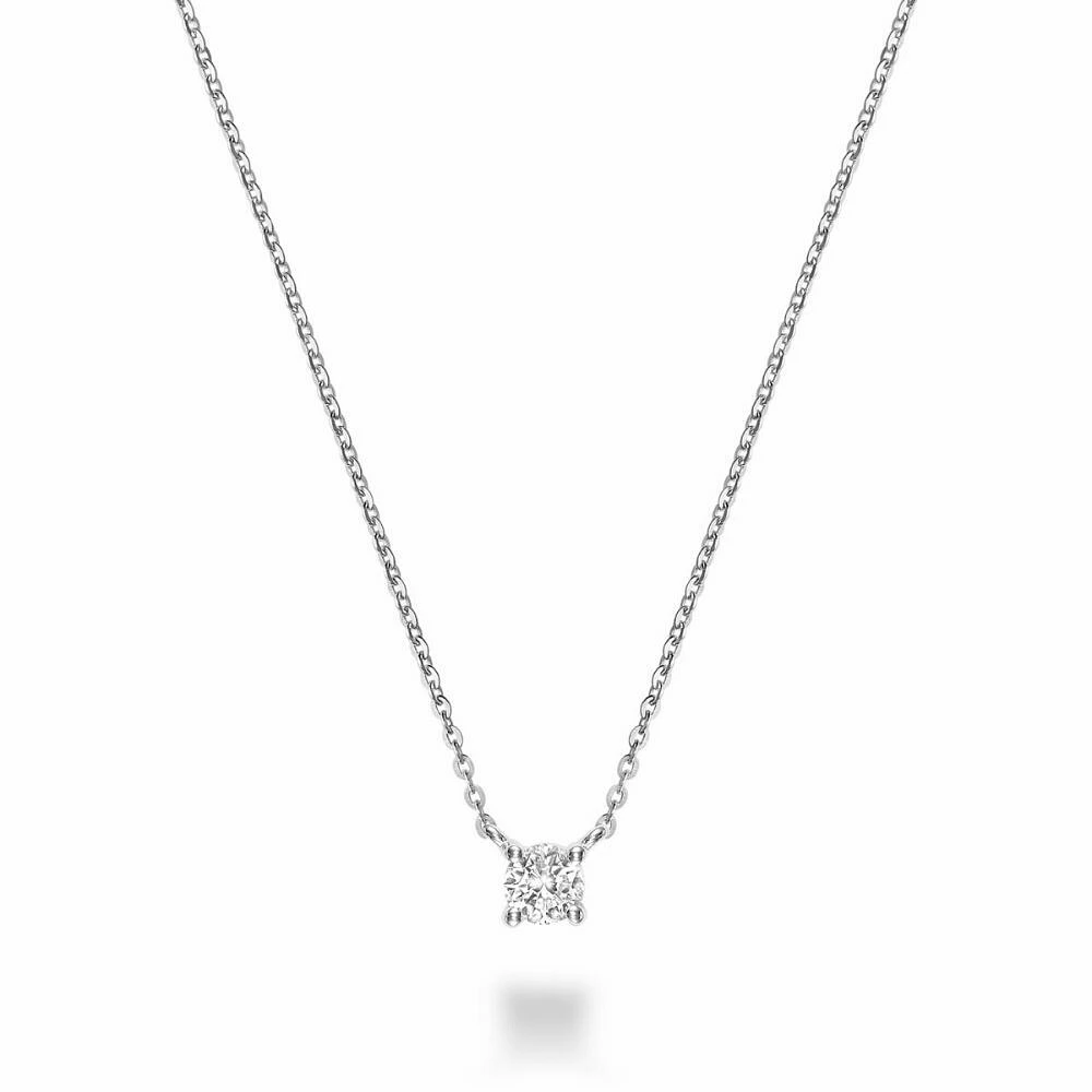 Solitaire Diamond Necklace 0.13CTDI Gold