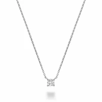 Solitaire Diamond Necklace 0.13CTDI Gold