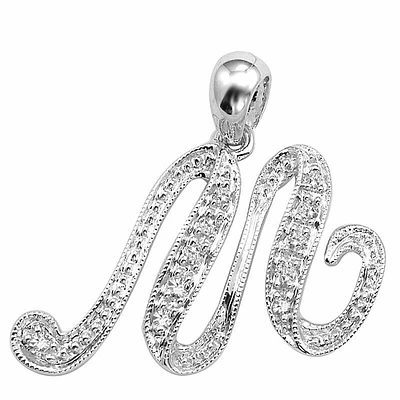 SCRIPT M 10K 0.04CTDI White Gold
