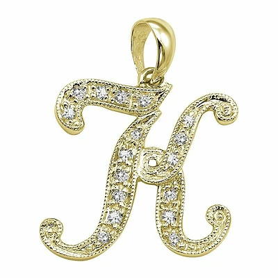 SCRIPT K 10K 0.07CTDI Yellow Gold