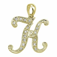 SCRIPT K 10K 0.07CTDI Yellow Gold