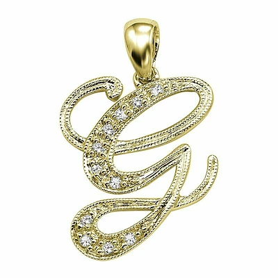 SCRIPT 10K 0.04CTDI Yellow Gold
