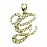 SCRIPT 10K 0.04CTDI Yellow Gold