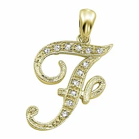 SCRIPT F 10K 0.05CTDI Yellow Gold