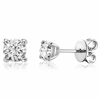 Solitaire Diamond Stud Earrings 0.10CTDI Gold