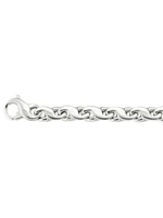 White Gold Solid Fancy Link Bracelet 14KT