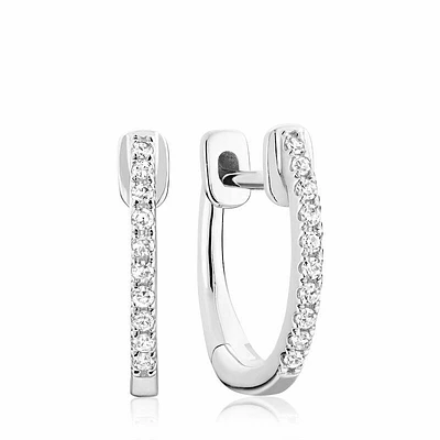 Diamond Huggie Earrings 0.08CTDI Gold