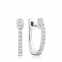 Diamond Huggie Earrings 0.08CTDI Gold