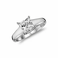 Diamond Solitaire Princess Cut Engagement Ring 14KT Gold 0.15 carat