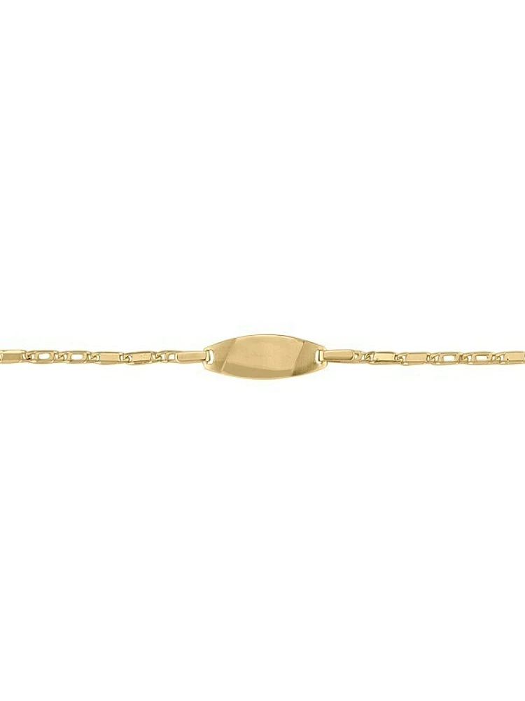 Yellow Gold Baby ID Bracelet 10KT