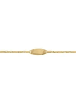 Yellow Gold Baby ID Bracelet 10KT