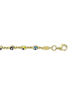 Yellow Gold Eye Bracelet 10KT