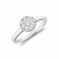 Diamond Cluster Ring 14KT Gold 0.05 carat TDW