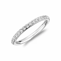 Semi Eternity Diamond Matching Band Gold