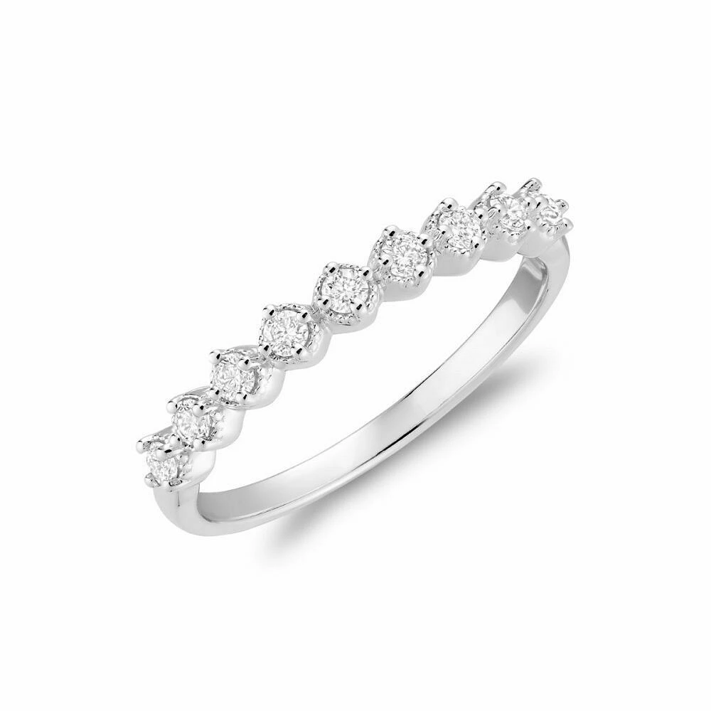 Fashion Diamond Band White Gold