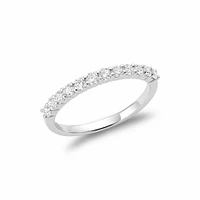 Shared Claw Semi Eternity Diamond Band 14KT Gold 0.25 carat TDW