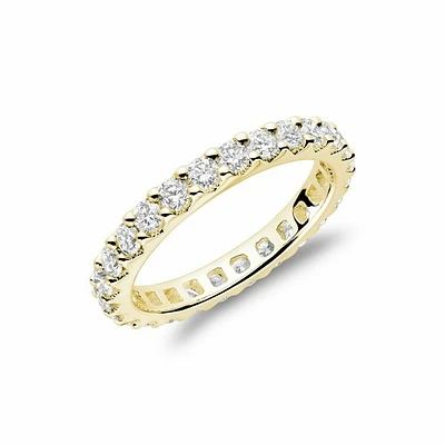 Shared Claw Diamond Eternity Band 14KT Yellow Gold 0.50CTDI