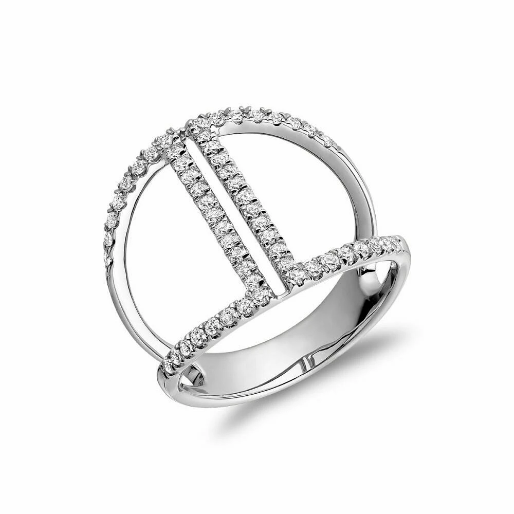 Fashion Diamond Ring White Gold